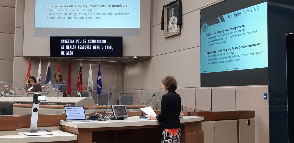 Our Commission and @neufeld_mark are at City Council this morning to report on policing in 2023. It is one of two annual reports we provide, with the other focusing more on police governance. To watch live at 9:30: calgary.ca/council/counci… #yyc #yyccc #police #policegovernance