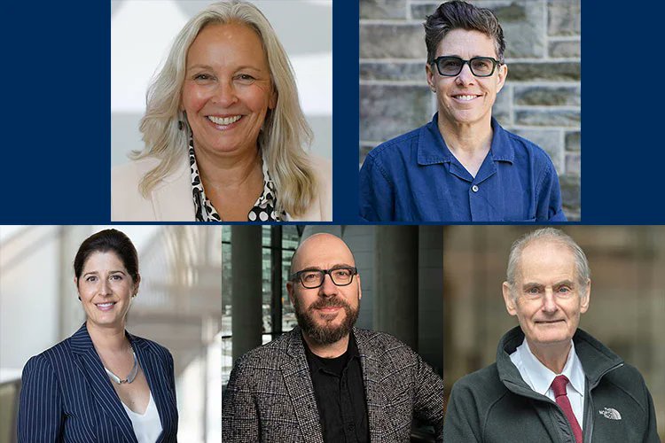 Five #UofT researchers have received President’s Impact Awards for their important work in AI governance, environmental justice, genomics policy, nutritional sciences & quantum computing. 🏆 uoft.me/ak6