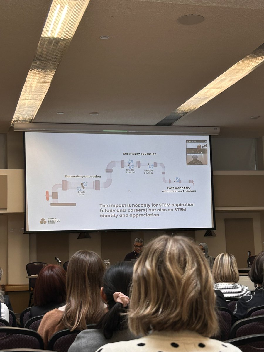 Abbey Ramdeo (she/her) (@abbeyramdeo) on Twitter photo Grateful for the learning opp at <a href="/OntScienceCtr/">Ontario Science Centre</a>’s STEM Equity Symposium. Some takeaways:
1️⃣ developing sense of belonging & identity in STEM requires an ecosystem of collaborators - peers, parents, teachers
2️⃣ 📈 data needed on who is included and why ppl leave STEM Grateful for the learning opp at <a href="/OntScienceCtr/">Ontario Science Centre</a>’s STEM Equity Symposium. Some takeaways:
1️⃣ developing sense of belonging & identity in STEM requires an ecosystem of collaborators - peers, parents, teachers
2️⃣ 📈 data needed on who is included and why ppl leave STEM