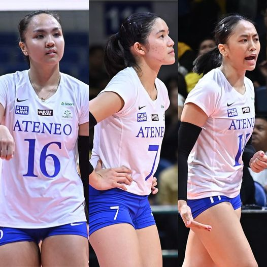 TeamAMDG's tweet photo. Ateneo's triple threat.
64 points and 36 excellent digs 💙

Lyann De Guzman - 22 PTS, 21 atk, 1 blk, 12 exc. digs
Sobe Buena - 21 PTS, 19 atk, 2 blk, 14 exc. digs
Zel Tsunashima - 21 PTS, 18 atk, 1 blk, 2 aces, 10 exc. digs

c/o @uaap_official https://t.co/JRp30q8tnW