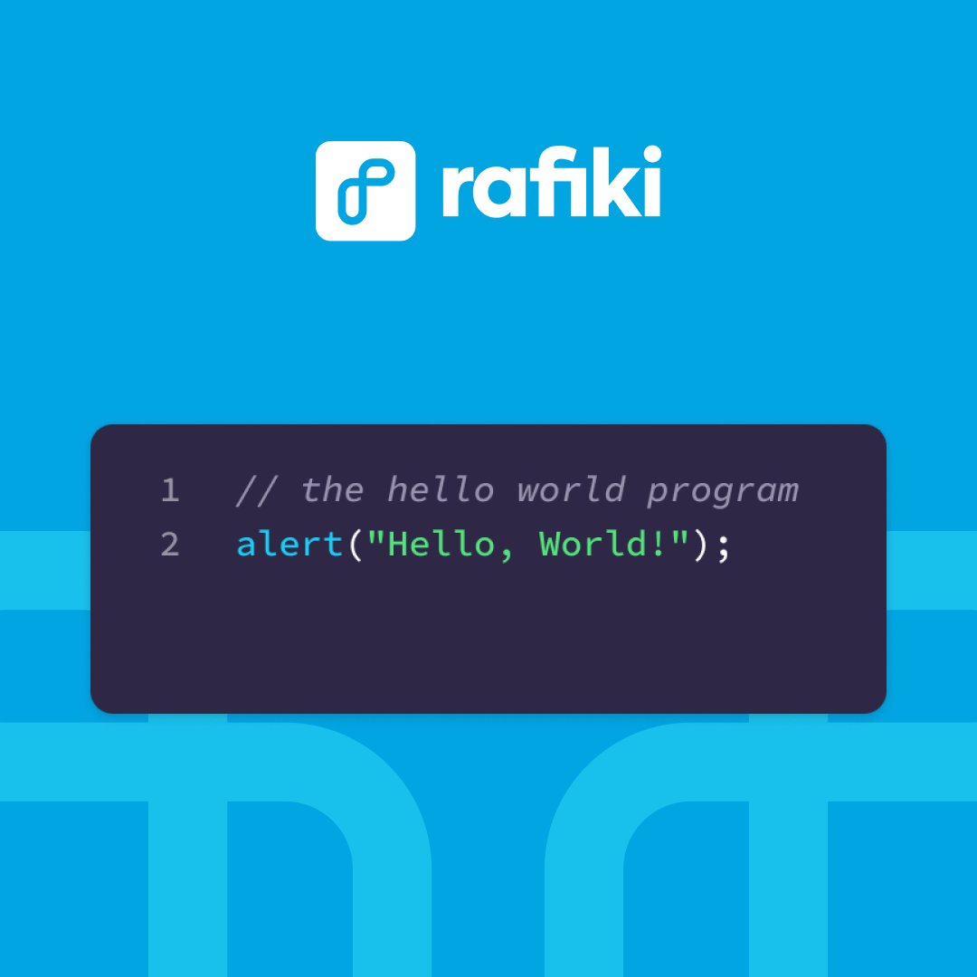 Hello, World!

#RafikiAPI #BuildOurAfrica #1PercentBuilt