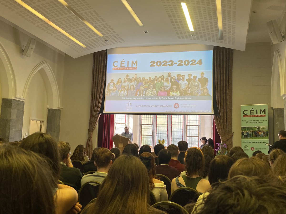 Pamela Devins (@devpam) on Twitter photo Full house for the annual <a href="/uniofgalway/">Ollscoil na Gaillimhe | University of Galway</a> <a href="/CEIM_UGSU/">CÉIM Peer Learning</a> ‘Shared Learning’ celebration. Congratulations to all involved. #peerlearning Full house for the annual <a href="/uniofgalway/">Ollscoil na Gaillimhe | University of Galway</a> <a href="/CEIM_UGSU/">CÉIM Peer Learning</a> ‘Shared Learning’ celebration. Congratulations to all involved. #peerlearning
