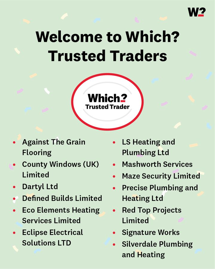 Over the last two week a total of 13 companies passed our assessment process, making them Which? Trusted Traders! 🏆 Find out more about getting endorsed by the UK's largest independent consumer organisation 👉 whi.ch/3XIbJFL