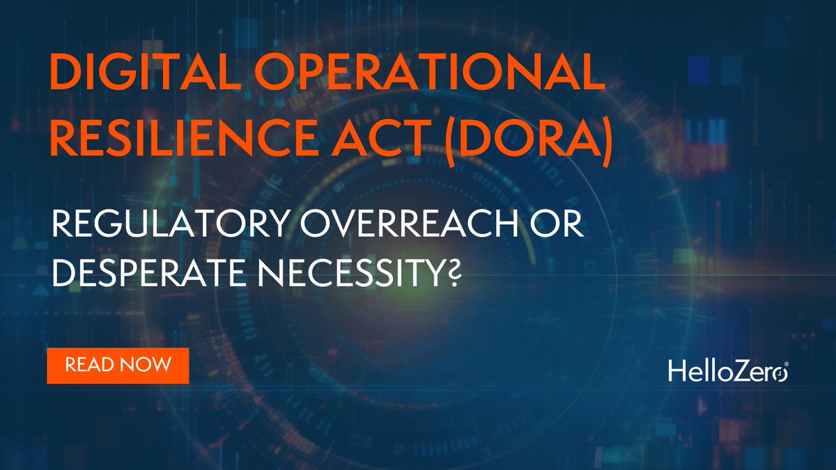 DORA is set to take effect in 2025 but can the industry wait so long, or do we need something else and something much more immediate?

Find out in our article 'DORA Explored': hubs.li/Q02q5jMB0

#DORA #backoffice #derivatives #operationalrisk #posttrade