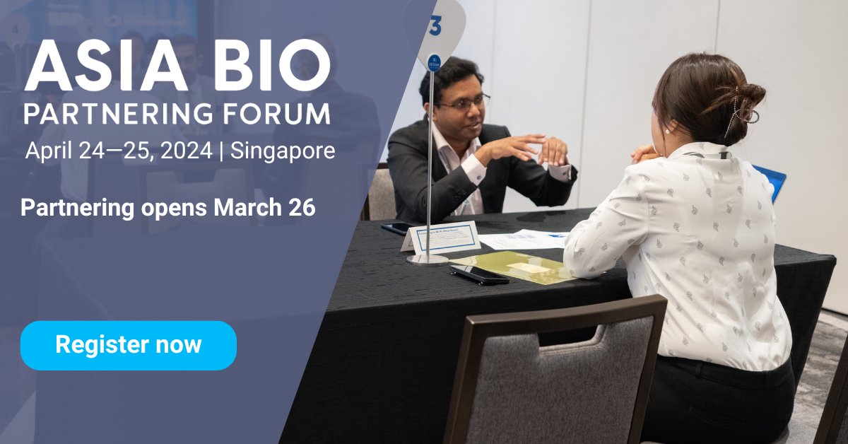 📢Partnering for #asiabio opens soon! Register now and get your plans ready for the most exciting partnering event in Asia!. >> spr.ly/6017kScBb