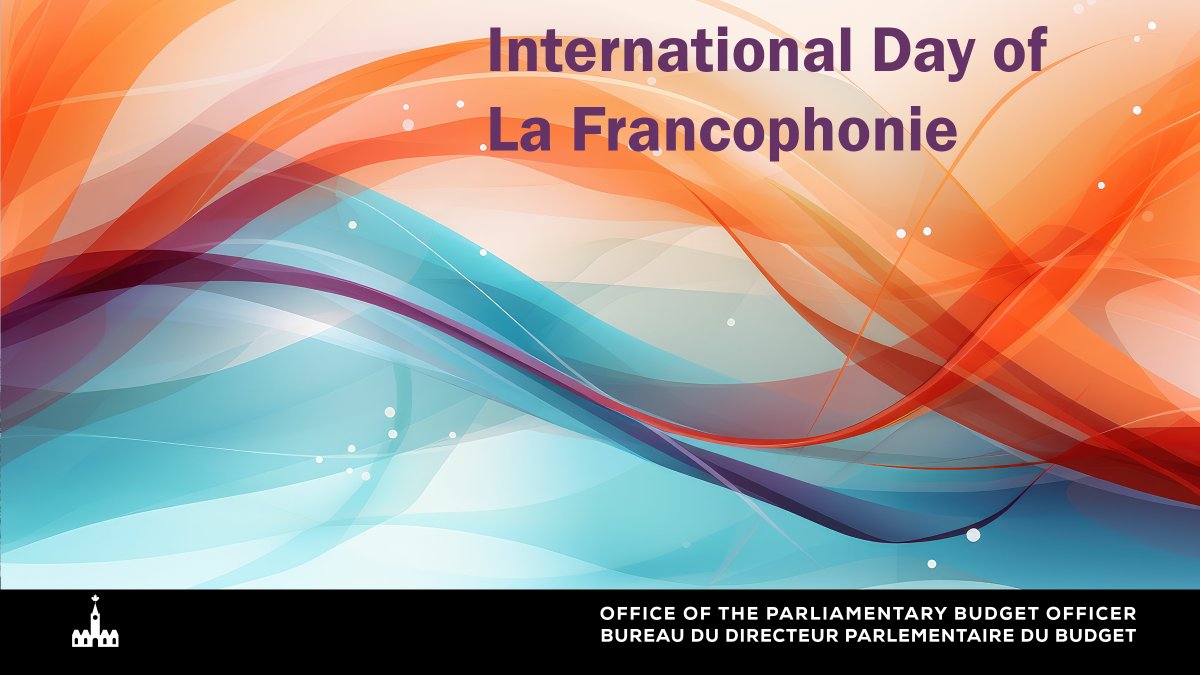 Today, the Office of the Parliamentary Budget Officer celebrates the International Day of La Francophonie. Our analysts are proud to serve parliamentarians in French! #cdnecon #cdnpoli