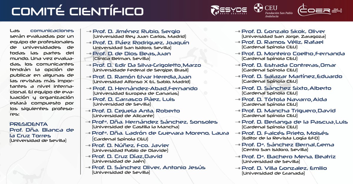 🆕️ Noticia 
🗣 Nuestro Editor Moisés Falces Prieto (<a href="/Mfalpri/">Moisés Falces Prieto</a>) formará parte del Comité Científico del Congreso <a href="/Coptimizacion/">COER - Congreso</a>