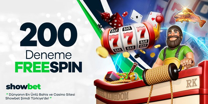 🎰#SHOWBET te Casino Alanında 💵 YATIRIM ŞARTSIZ 🍀2️⃣0️⃣0️⃣ Adet Deneme Bonus #Freespin 💰TIKLA KAZANMAYA BAŞLA t.ly/SHOWBET 🥇#SlotCasino Alanında En Çok Kazandıran Oyunlar Sizleri Bekliyor #Slot #Casino #YatırımŞartsızBonus #DenemeBonusu