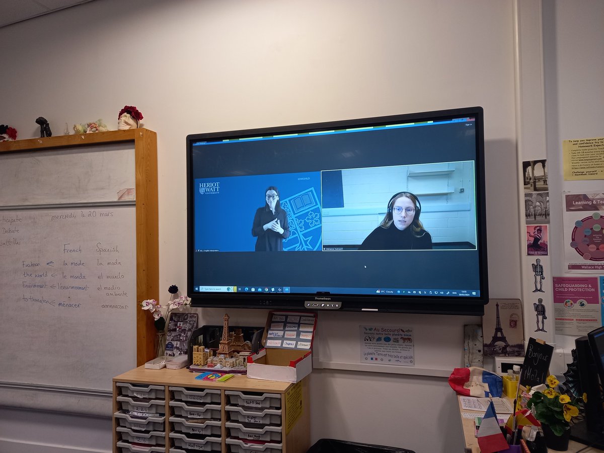 WHS_Citizenship's tweet image. 🌍🇪🇸🇫🇷 Our 1.4 and Higher French classes participating in the virtual Heriot Watt Multilingual debate this afternoon. #HWUMLD #languagesopendoors #skillsforlife Wonderful to see a debate on fashion and the impact on environment in so many languages!