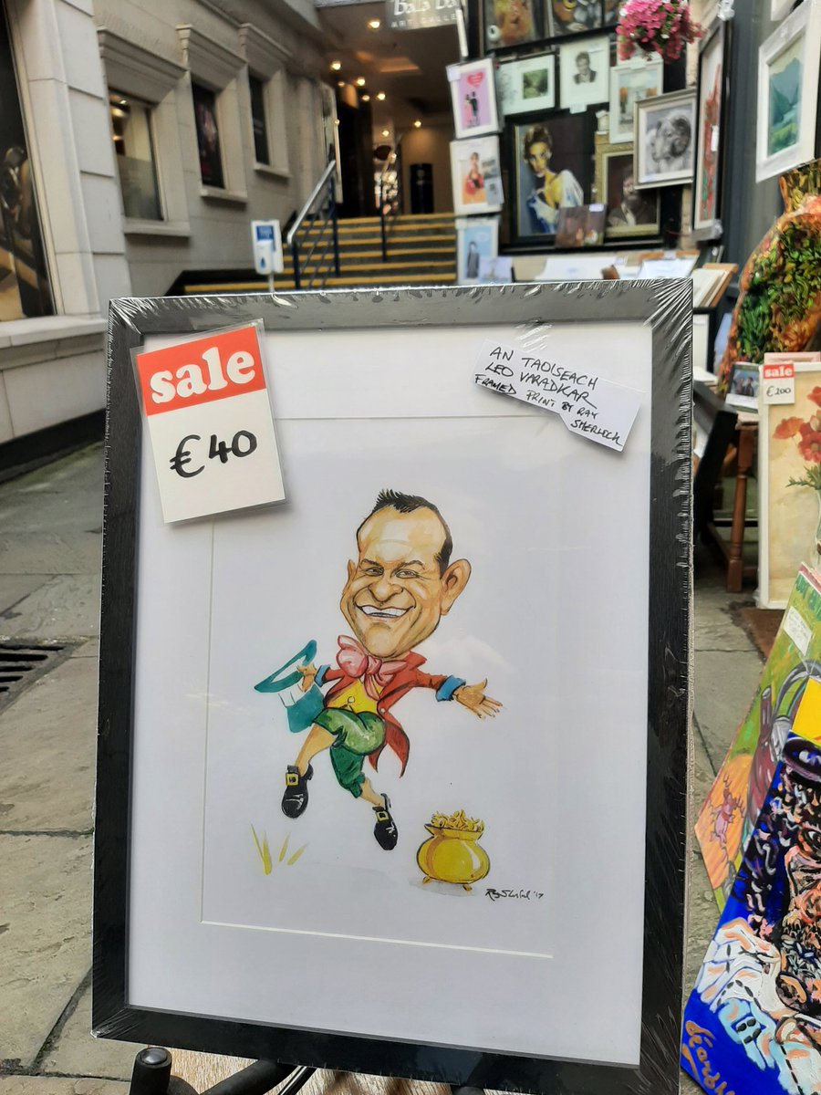 Balla Bán Art (@ballabanart) on Twitter photo Clearance sale at the gallery today on old stock! Caricature print by Ray Sherlock #AnTaoiseach #LeoVaradkar #antaoiseachleovaradkar <a href="/IrishSunOnline/">The Irish Sun</a> <a href="/thejournal_ie/">TheJournal.ie</a> <a href="/JOEdotie/">JOE.ie</a> <a href="/breakingnewsie/">breakingnews.ie</a> <a href="/irishexaminer/">Irish Examiner</a> Clearance sale at the gallery today on old stock! Caricature print by Ray Sherlock #AnTaoiseach #LeoVaradkar #antaoiseachleovaradkar <a href="/IrishSunOnline/">The Irish Sun</a> <a href="/thejournal_ie/">TheJournal.ie</a> <a href="/JOEdotie/">JOE.ie</a> <a href="/breakingnewsie/">breakingnews.ie</a> <a href="/irishexaminer/">Irish Examiner</a>