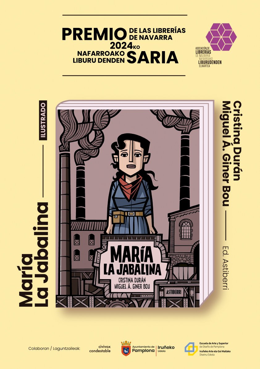 libnavarra's tweet image. ¡Ya tenemos los ganadores de la VII edición del Premio de las Librerías de Navarra.

¡Enhorabuena! Zorionak!

El 11/4 a las 11:30 la entrega de premios en el Condestable.

@AnagramaEditor 
#BernhardSchlink
@Pamielaetxea 
#Xamar
@Astiberri 
@CrisDuranLaGRUA 
#MiguelAngelGinerBou
