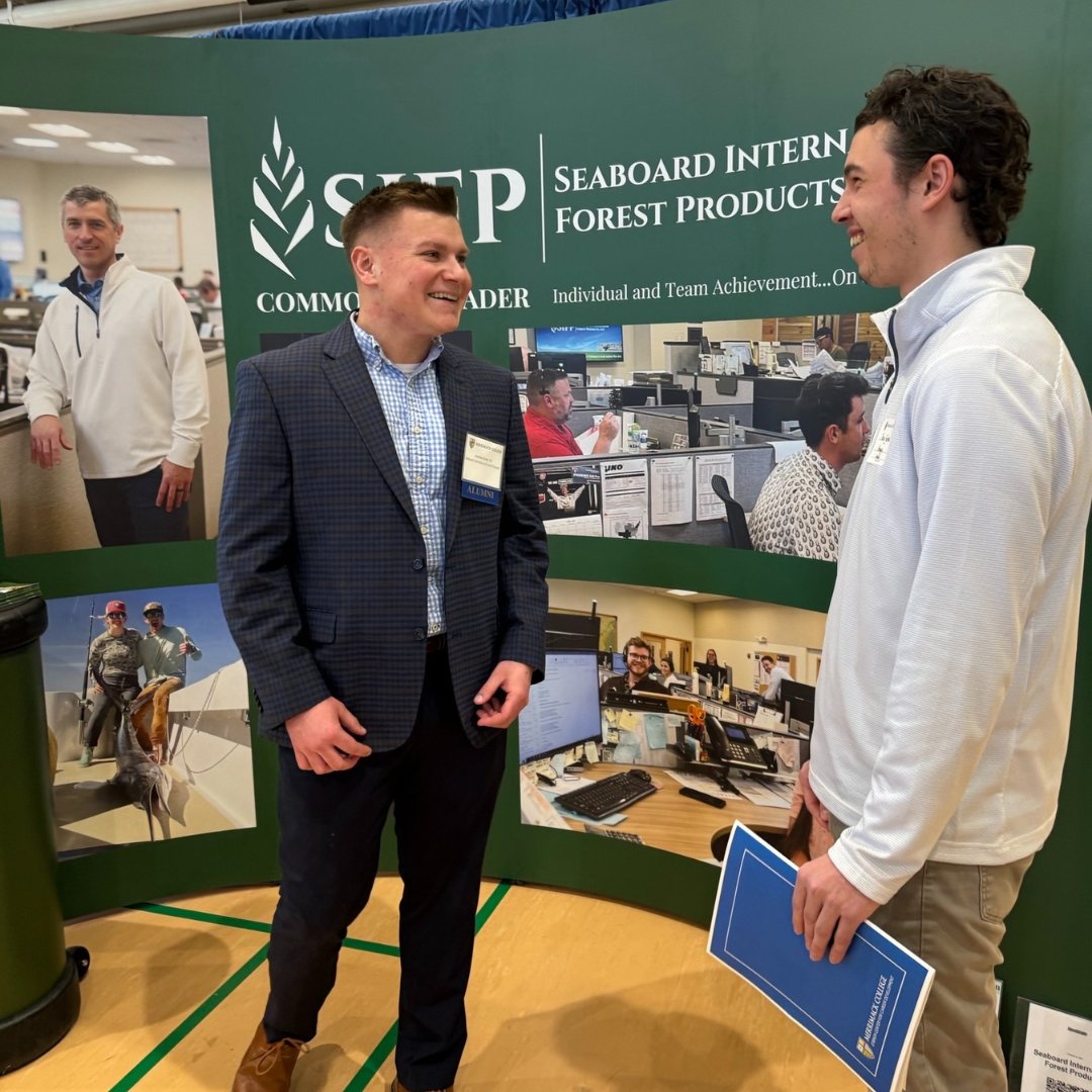 We had an awesome time networking with students at the Merrimack Career Fair. Did you know that Seaboard has four Merrimack Alumni? #MerrimackCollege #Hiring #CommodityLumberTrader #SIFP