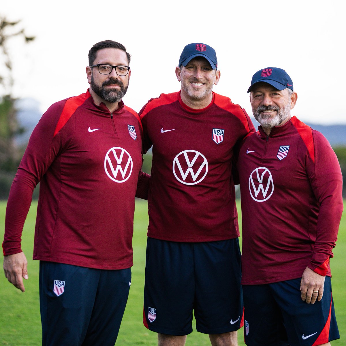 This is the crew that keeps the #OlyMNT going! Happy #NationalAthleticTrainingMonth to Damien, Ryan, and Ivan 👏