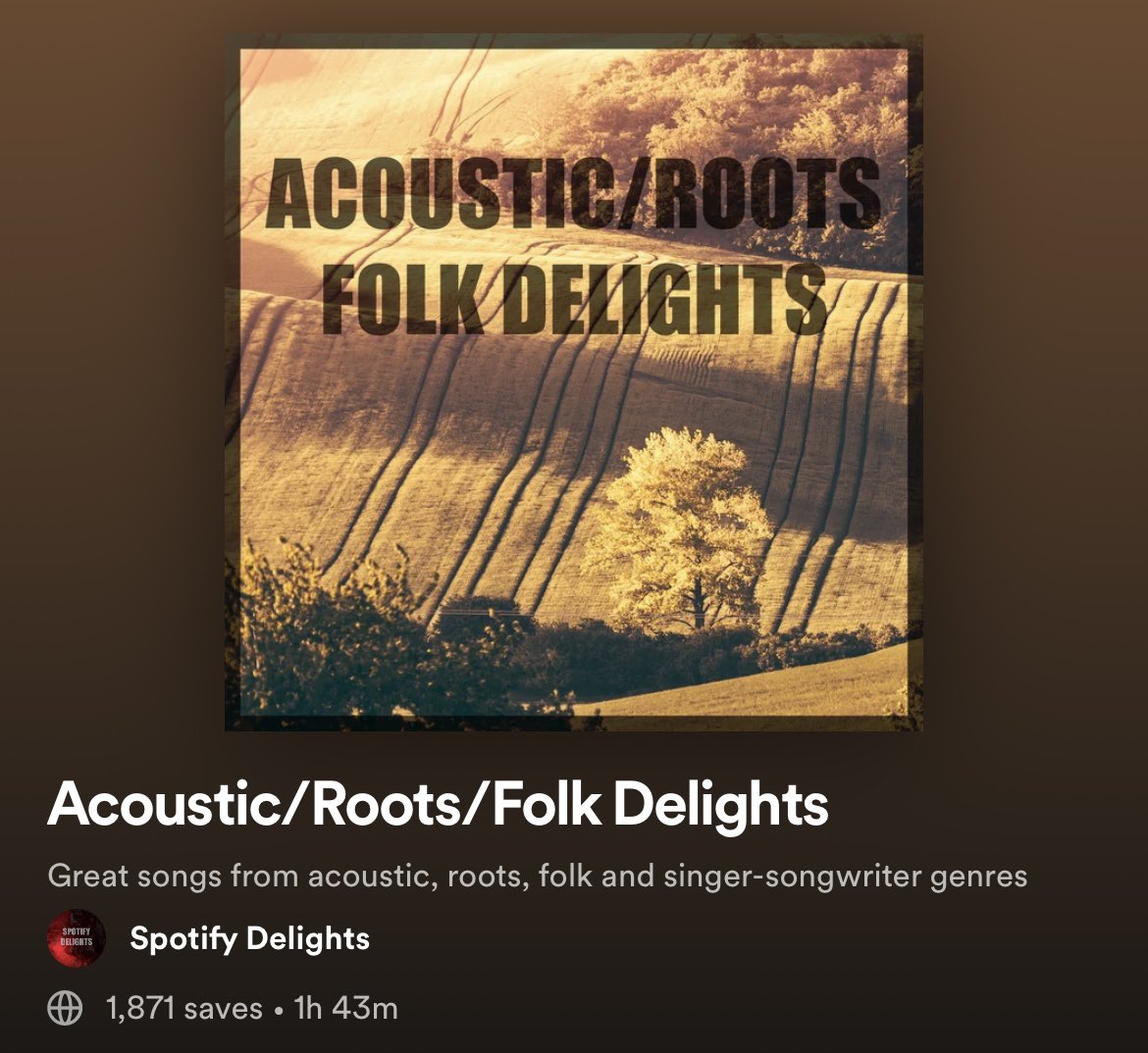 Honoured to have ‘Diamond in the Rough’ featured in this lovely playlist from @spotifydelights 🙌🏼 thanks guys! open.spotify.com/playlist/3P5c4… #Folk #Indie #Soul #Playlist #Support #NewMusic