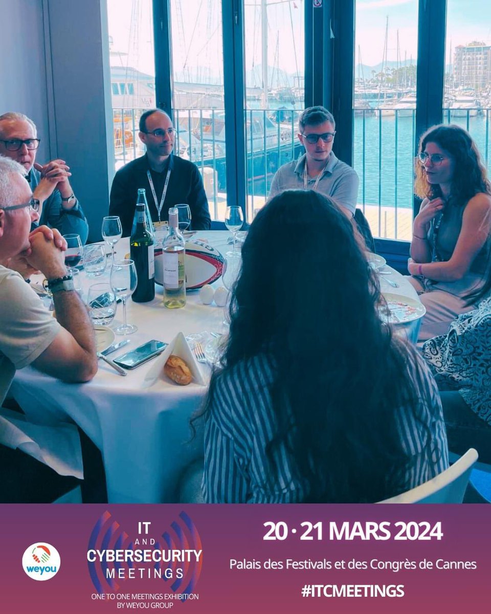 Moment clé au salon #ITCMeetings : les déjeuners d’affaires 🤝 Un rdv gourmand entre les exposants et les top décideurs pour échanger sur de beaux projets. 

📆 Rencontrez nos exposants les 20 et 21 mars 2024 au <a href="/CannesPalais/">Palais des Festivals</a> 

Badge d'accès gratuit → lnkd.in/ekN2u-ud