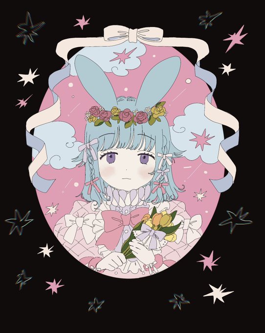 「head wreath ribbon」 illustration images(Latest)