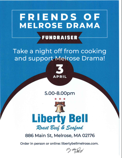 Friends of Melrose Drama Fundraiser Liberty Bell melroseschools.com/article/151536…