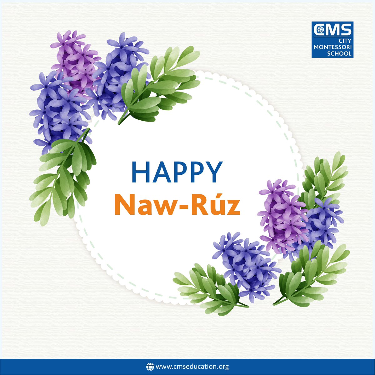 Happy Naw-Rúz to all celebrating this special time of renewal and new beginnings! May this festive occasion bring you joy, prosperity, and an abundance of blessings.

#CMS #CMSeducation #CMSStudents #AcademicExcellence #OutstandingTeachers
#InspiringLeaders #Nawruz