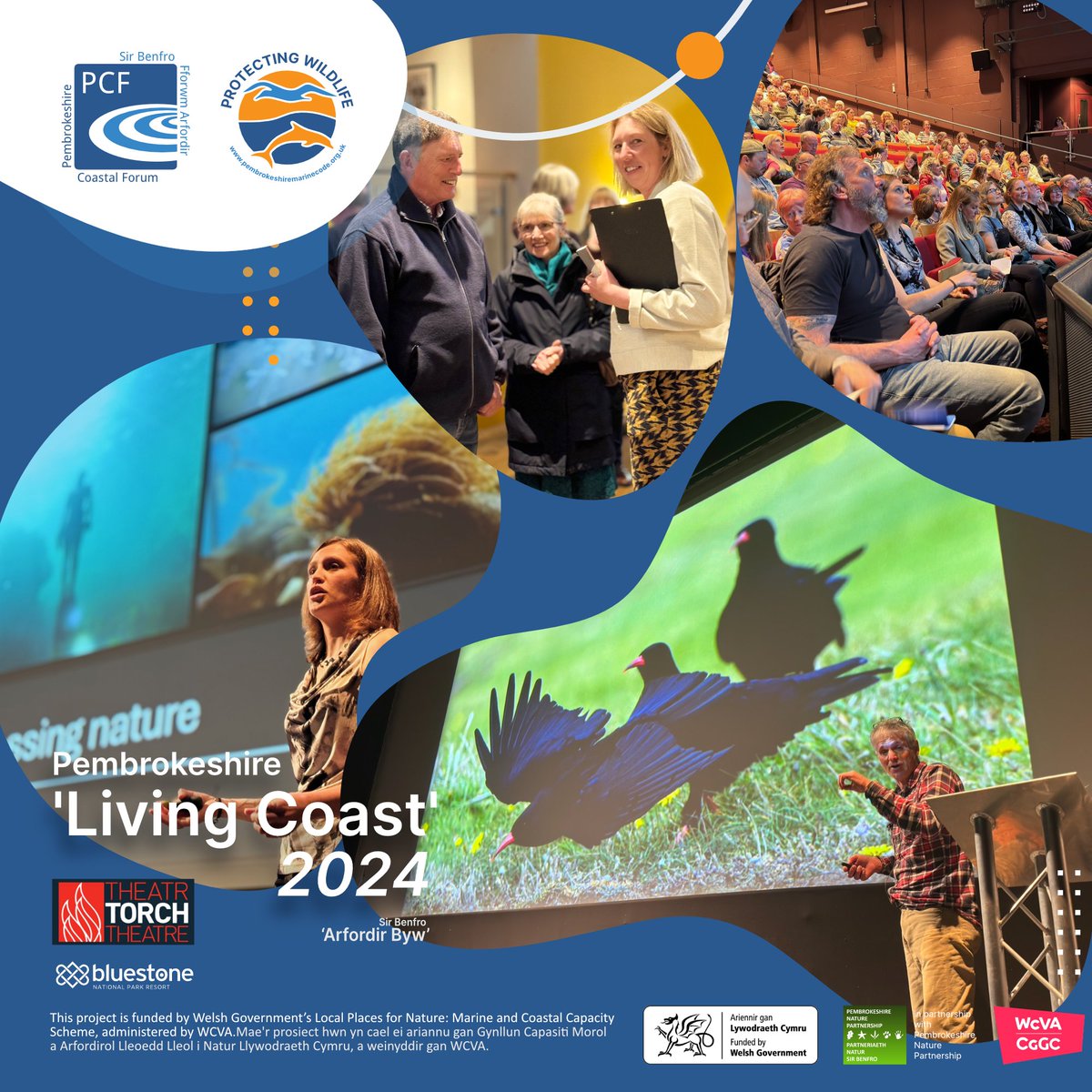 Huge thanks to all who attended the 'Pembrokeshire 'Living Coast' 2024' at @TorchTheatre! 🌟 Thanks @BluestoneWales, Lauren Eyles, Mair Elliot, & Ian Meopham for a memorable evening. Your passion for our coast shines! 🌊 #LivingCoast2024 #Pembrokeshire #CoastalConservation
