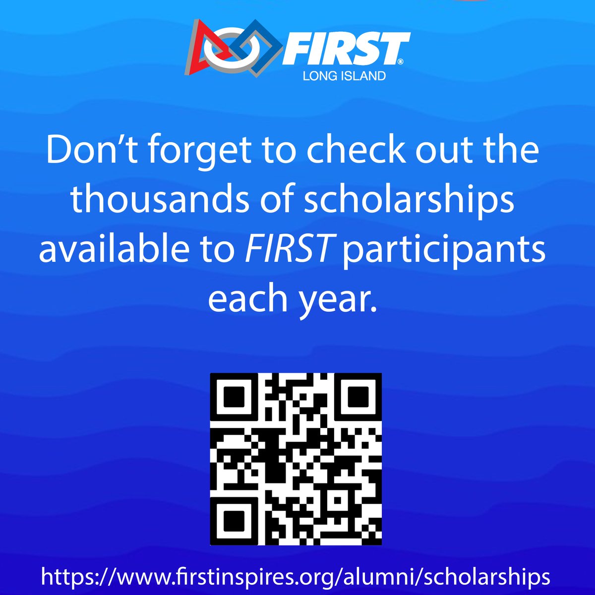 It's never too late to start applying to the plethora of scholarships FIRST has to offer for your post-secondary journey.
firstinspires.org/alumni/scholar…