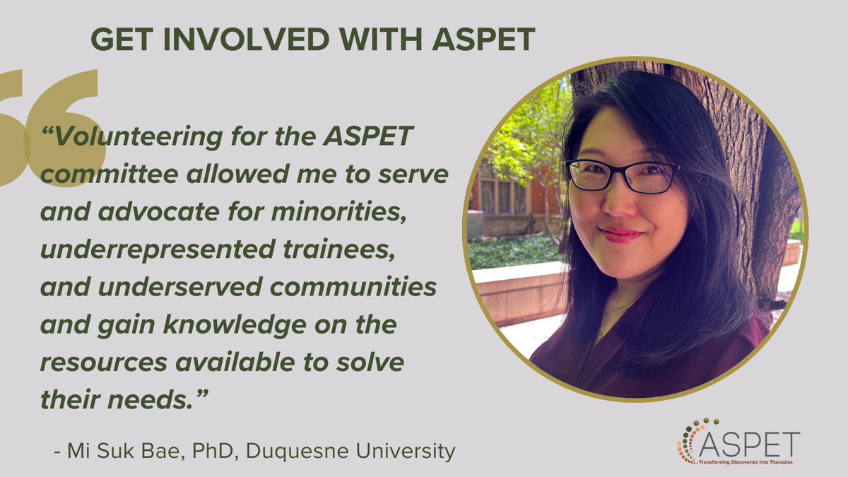Learn leadership and team building skills at ASPET! Submit your application for various volunteer opportunities, including committees and the annual meeting. Apply by April 1: bit.ly/3uXwRy2. #pharmacology