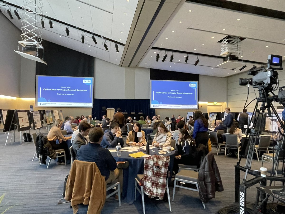 AgExner's tweet photo. And we’re off! 130 attendees, 58 posters, exciting agenda - the 2024 CWRU Center for Imaging Research Symposium is in full swing!! @CWRUSOM @cwru @CWRUBME #ccir #imaging #collaboration https://t.co/PIwLRUxGGG