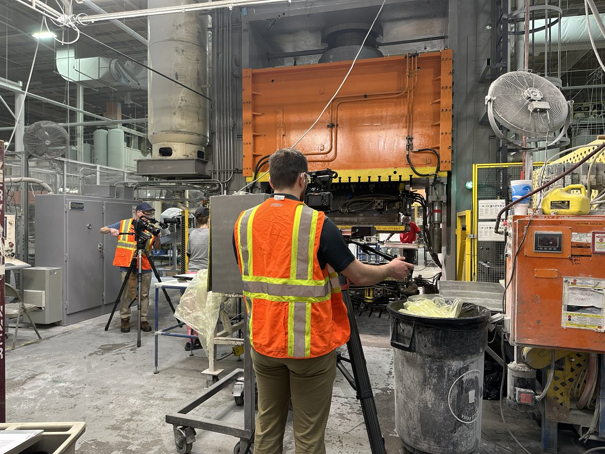 We're hard at work making a new video about composites. It'll be coming soon to a computer near you! #sustainability #lightweighting #durability