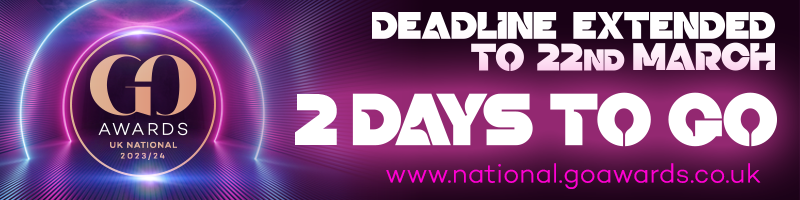 Submissions for the 2023/24 #GOAwards UK National final will close in just 48 hours, so if you haven't already then now is the time to get your entry in and fine-tune your submissions. Enter before 5pm on 22 March, and best of luck! tinyurl.com/26nwu25r
