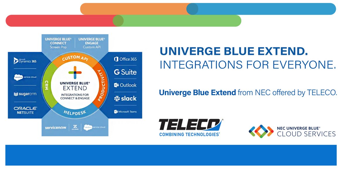 Integrate robust #voice, #chat, #videoconferencing, and #contactcenter features seamlessly into your everyday business applications with #NECUNIVERGEBLUEEXTEND offered by @Telecoinc #NEC #UNIVERGEBLUE #UNIVERGEBLUEEXTEND #UCaas #yeahthatgreenville #Southflorida #usa