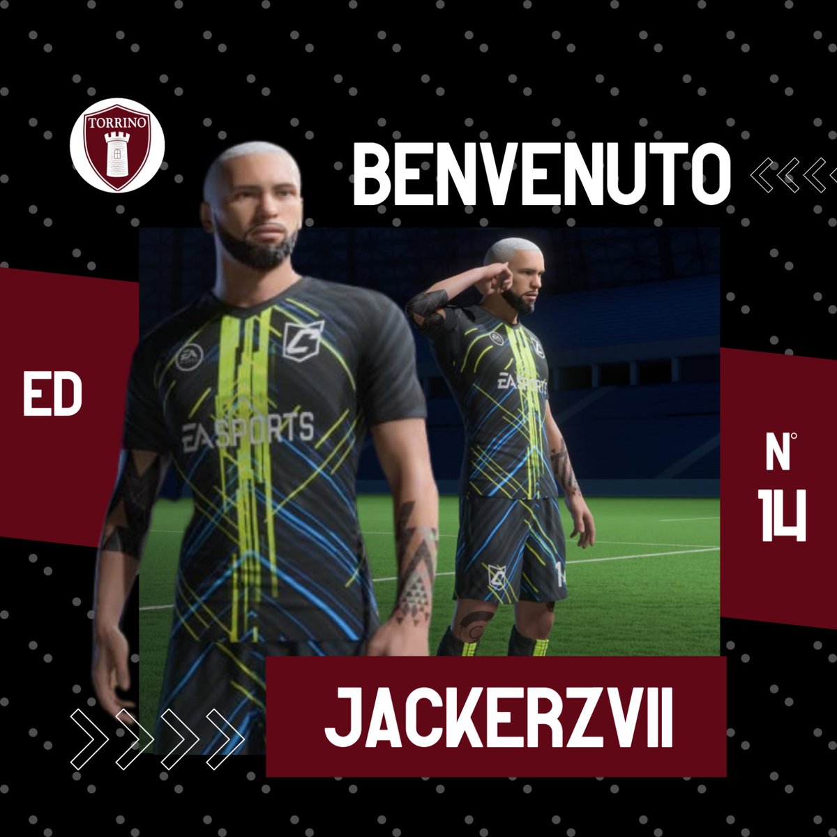🔴 COMUNICATO UFFICIALE 🔴

Esterno di caratura nazionale, ambidestro, ha portato nel club la sua "Giacomino Special". Un po' lamentone ma lo accettiamo per così com'è 🫂

Benvenuto <a href="/JackerzVII/">JackerzVII</a> ❤️🤍

#gotorrino

🎨 <a href="/xORamboO/">xORamboO</a>