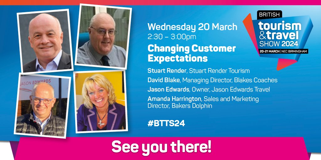 Make your way to the Keynote Theatre now to hear from our panel of operators on Changing Customer Expectations! Hosted by Stuart Render, this session is not to be missed! #BTTS24 #TourismShow #Tourism #VisitEngland #VisitWales #VisitScotland #VisitIreland