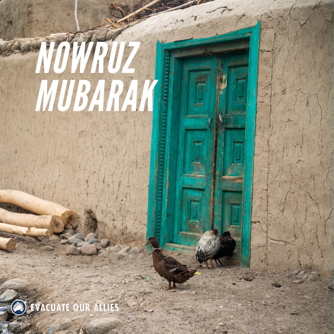 Nowruz Mubarak to all celebrating! As we welcome the new year, @EvacOurAllies remains committed to supporting and protecting our #AfghanAllies. May this Nowruz bring hope and brighter days ahead for those seeking safety and refuge.