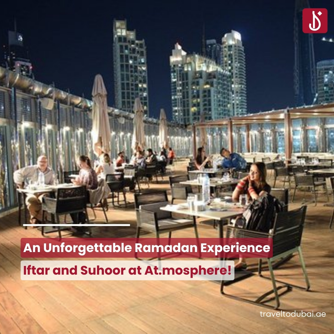 Elevate your Ramadan celebrations to new heights with At.mosphere's exclusive Iftar and Suhoor experiences, available every night until Wednesday, April 10 - just in time for Eid al Fitr.
#traveltodubai #restaurantsindubai #iftar #ramadan2024 #RamadanKareem #iftarindubai #dxb