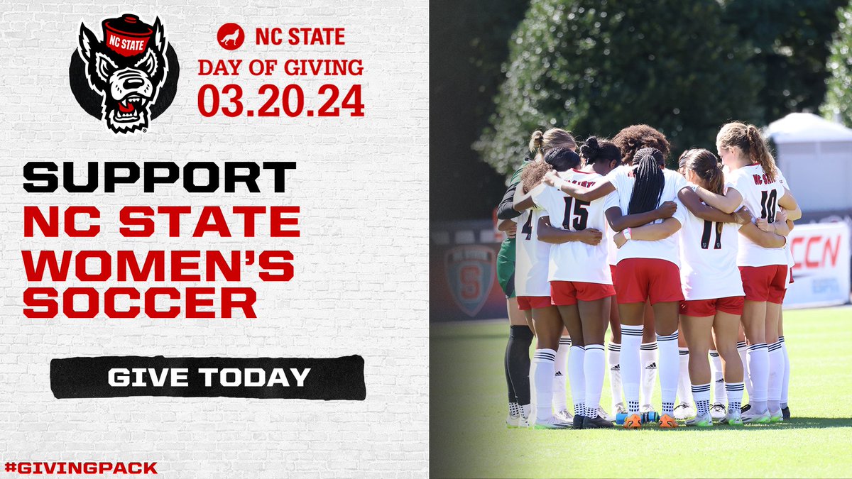Help us support our Pack during the NC State Day of Giving today! 🐺⬇️ 🔗: go.ncsu.edu/dog24sports #GoPackBaby