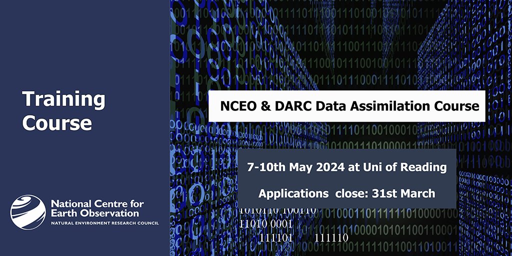 Join NCEO and @UniRdg_DARC for an immersive week-long course on Data Assimilation📊 📅 Save the Date: May 7th-10th, 2024 🌐 Apply Now - Deadline: March 31st This course is essential for anyone keen on mastering data assimilation concepts. lnkd.in/ecvyHDth