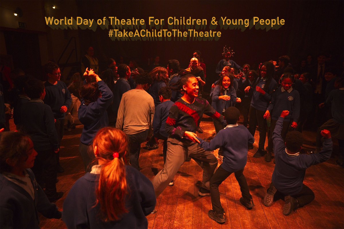 Happy #WorldDayofTheatreforChildren&YoungPeople #TakeAChildToTheTheatre EVERY CHILD deserves access to the best quality art, to see themselves reflected in the work, to be inspired, to be challenged, to connect with their own creativity & to experience the joy of live theatre.