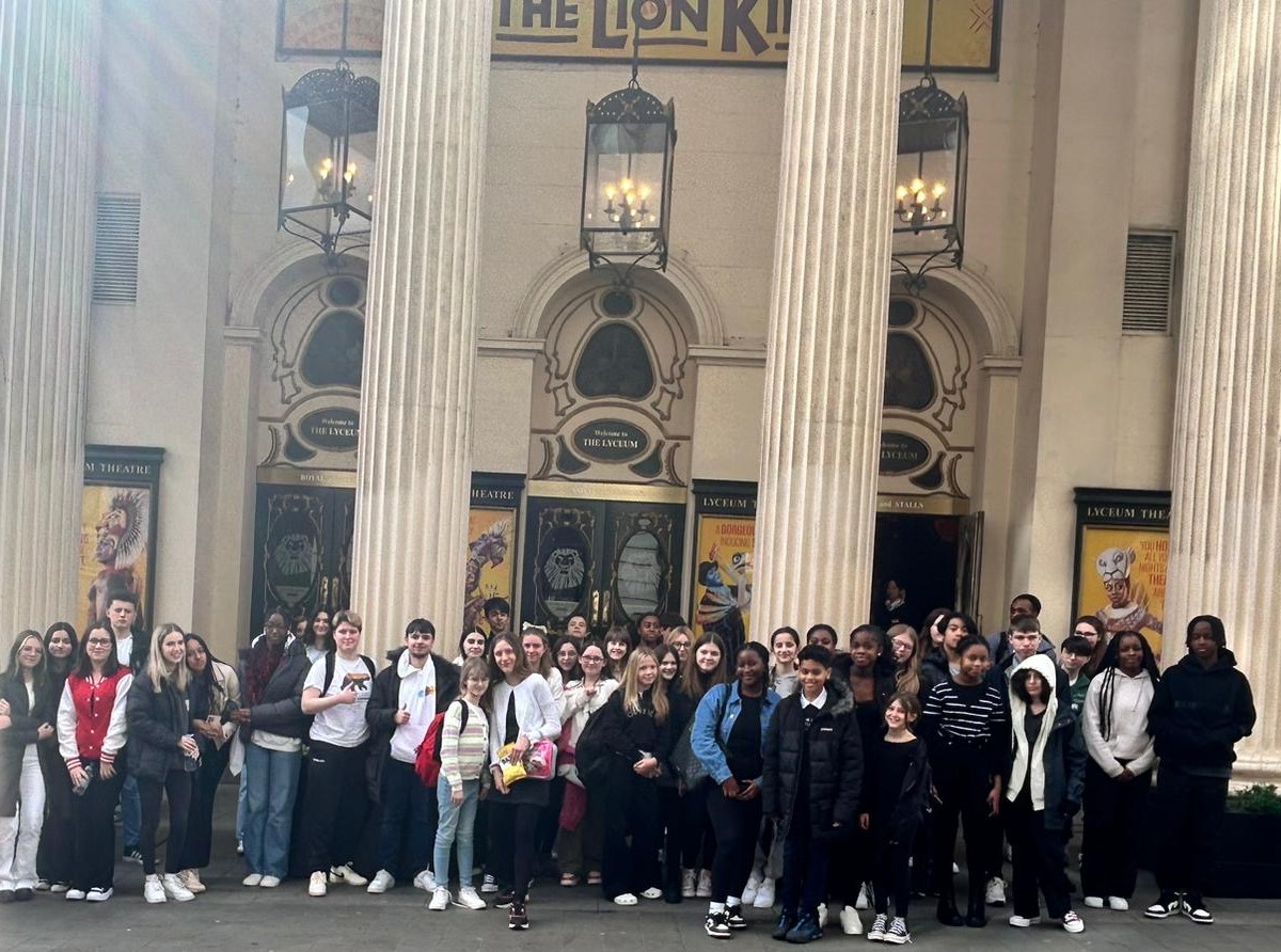 The cast and crew of our school production enjoying a day out at the matinee performance of The Lion King. #WestEndWednesdays