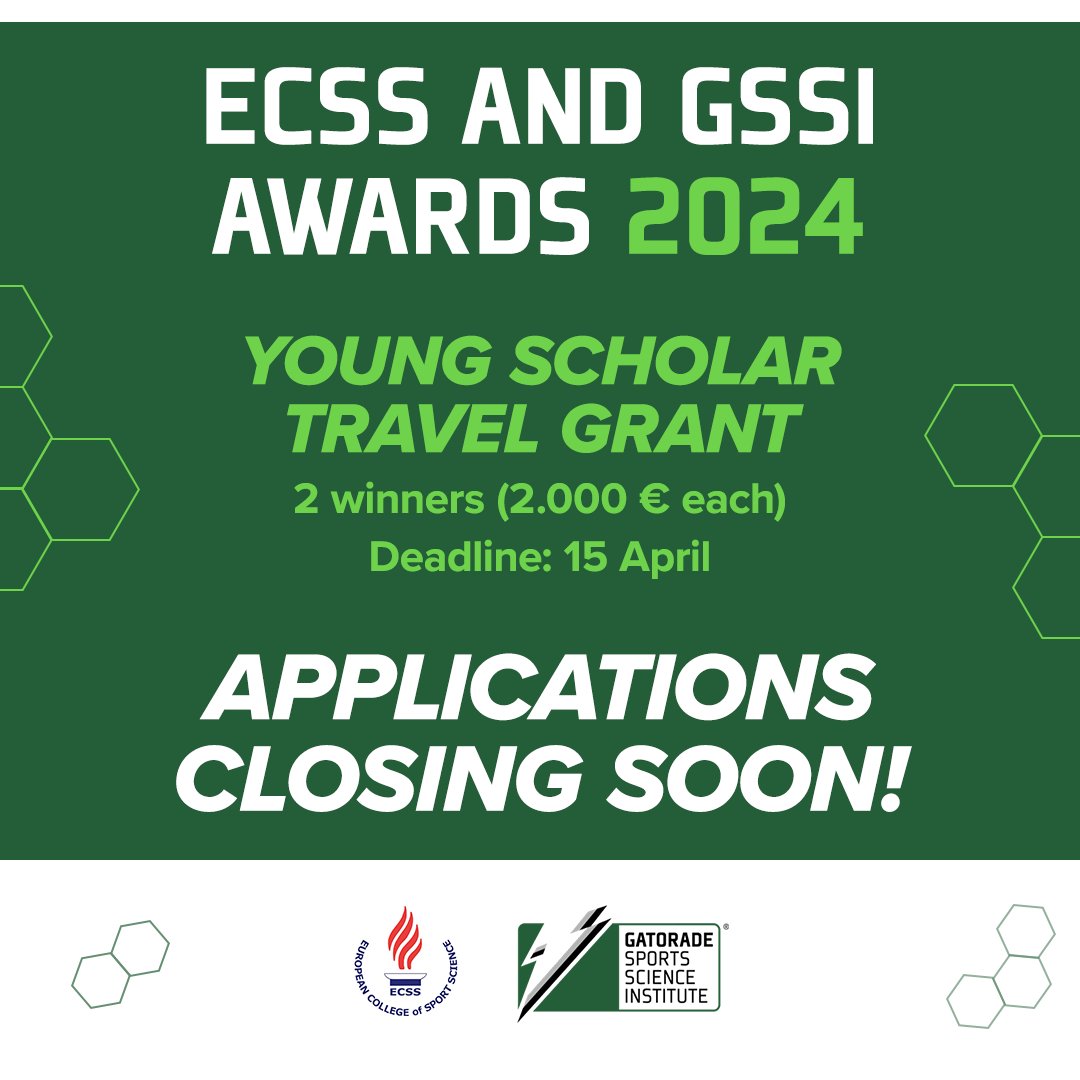 Details for the #GSSI Young Scholar Travel Grant. Supporting the attendance of young sports nutrition/hydration scientists @E_C_S_S sport-science.org/index.php/awar…