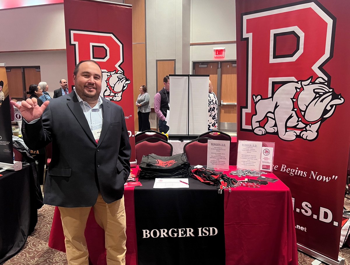 🎓Come see us today at the WTAMU Educators EXPO! We would love to meet you and tell you all about Borger ISD and our amazing educational community. 📚🐾❤️ #BorgerISD #EducatorsEXPO #WTAMU