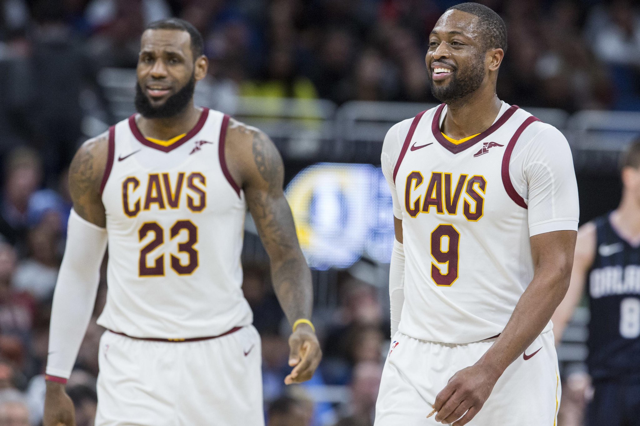 Across The Cavs on X Heat X Cavs today Name a player to suit up for both teams. I ll start Dwyane Wade and LeBron James. LetEmKnow X HEATCulture https t 1HHotiS8Ot X