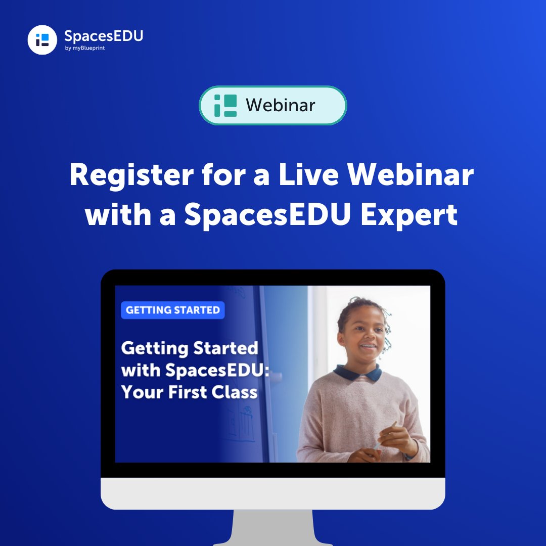 Looking to get started with SpacesEDU or explore assessment and reporting features? Sign up for a live webinar with a SpacesEDU expert to take your learning to new heights and get your questions answered. hubs.ly/Q02n0VGL0