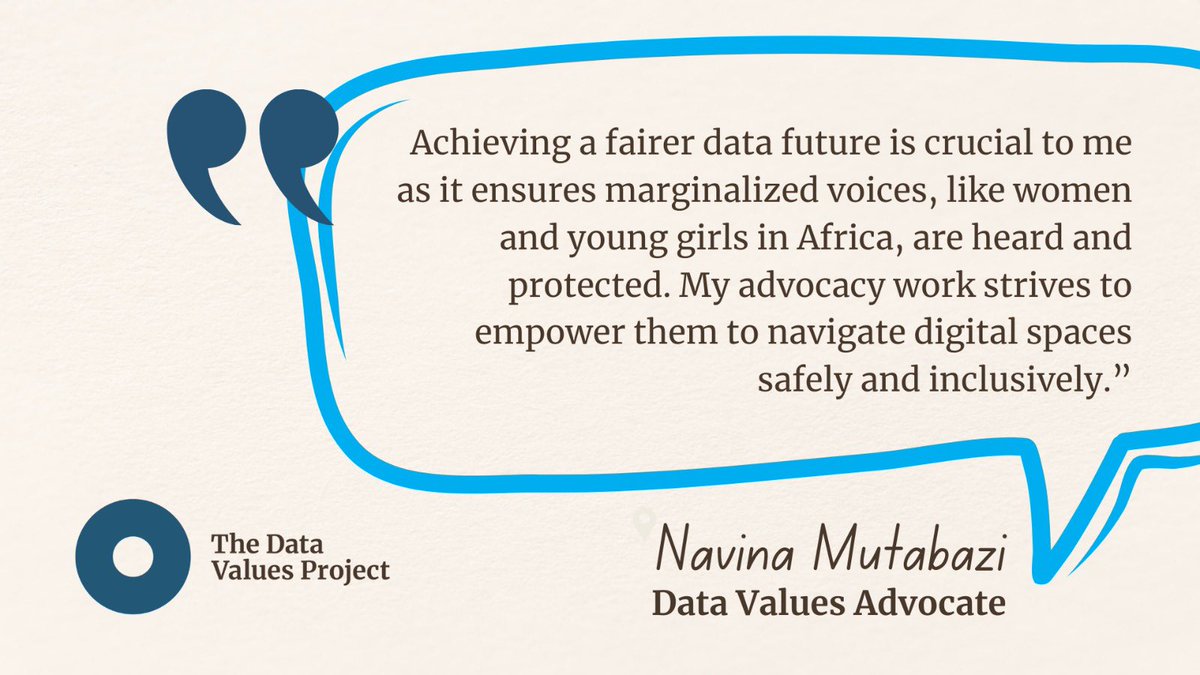 Happy to be selected as a 'Data Values Advocate' alongside amaizing fellows from Africa, S.America, Europe, and Oceania. 

In the next 6 months we will work to shift power structures and localize the data values in hope of creating a fairer data future. #DataValues @Data4SDGs