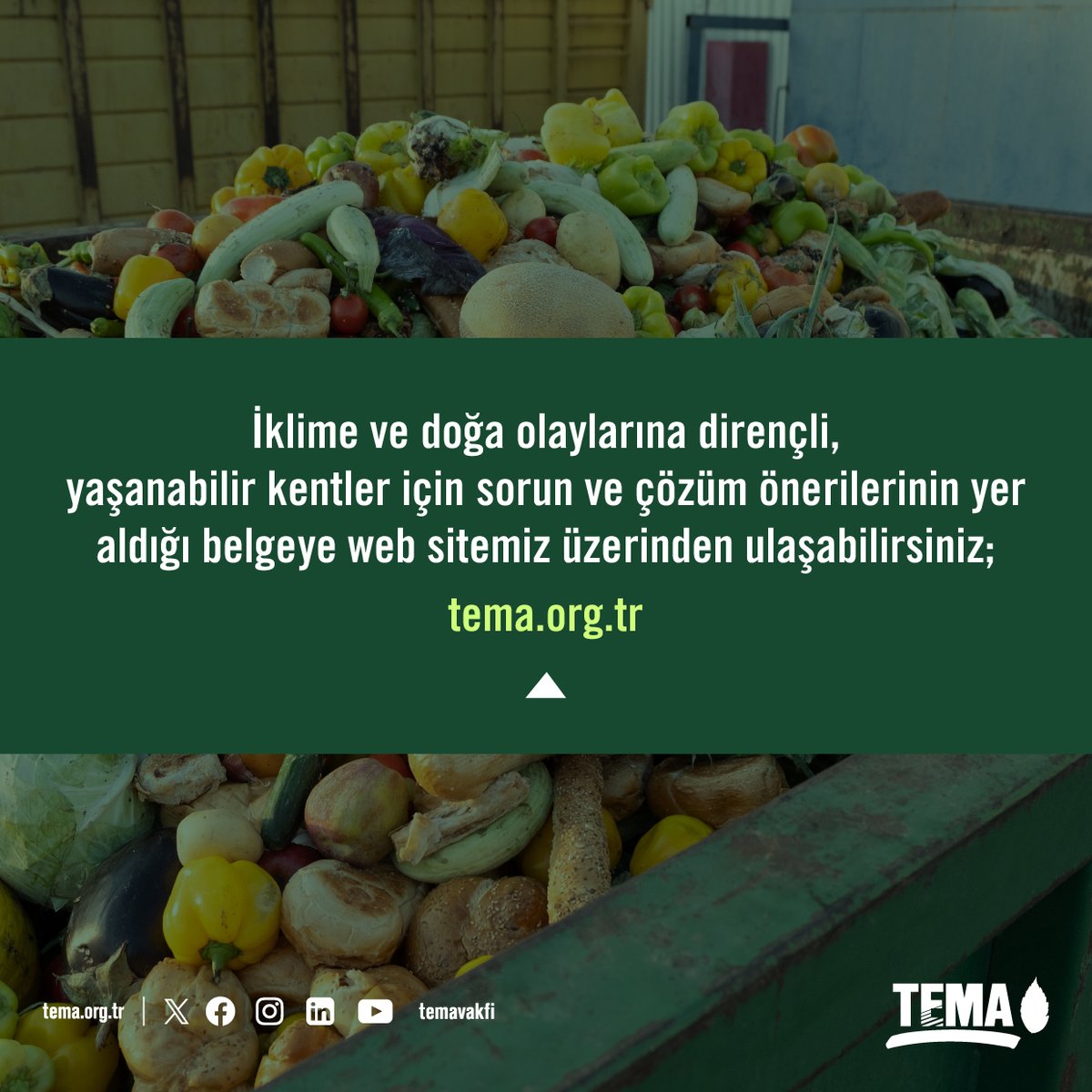 temavakfi's tweet photo. Yerel yönetimlere çağrımızdır:

TEMİZ, ADİL VE İYİ GIDA İSTİYORUZ!

İklime ve doğa olaylarına dirençli, yaşanabilir kentler için sorun ve çözüm önerilerinin yer aldığı belgeye web sitemiz üzerinden ulaşabilirsiniz;

👉 https://t.co/kybYeiqCKm https://t.co/s1vgYSeN95