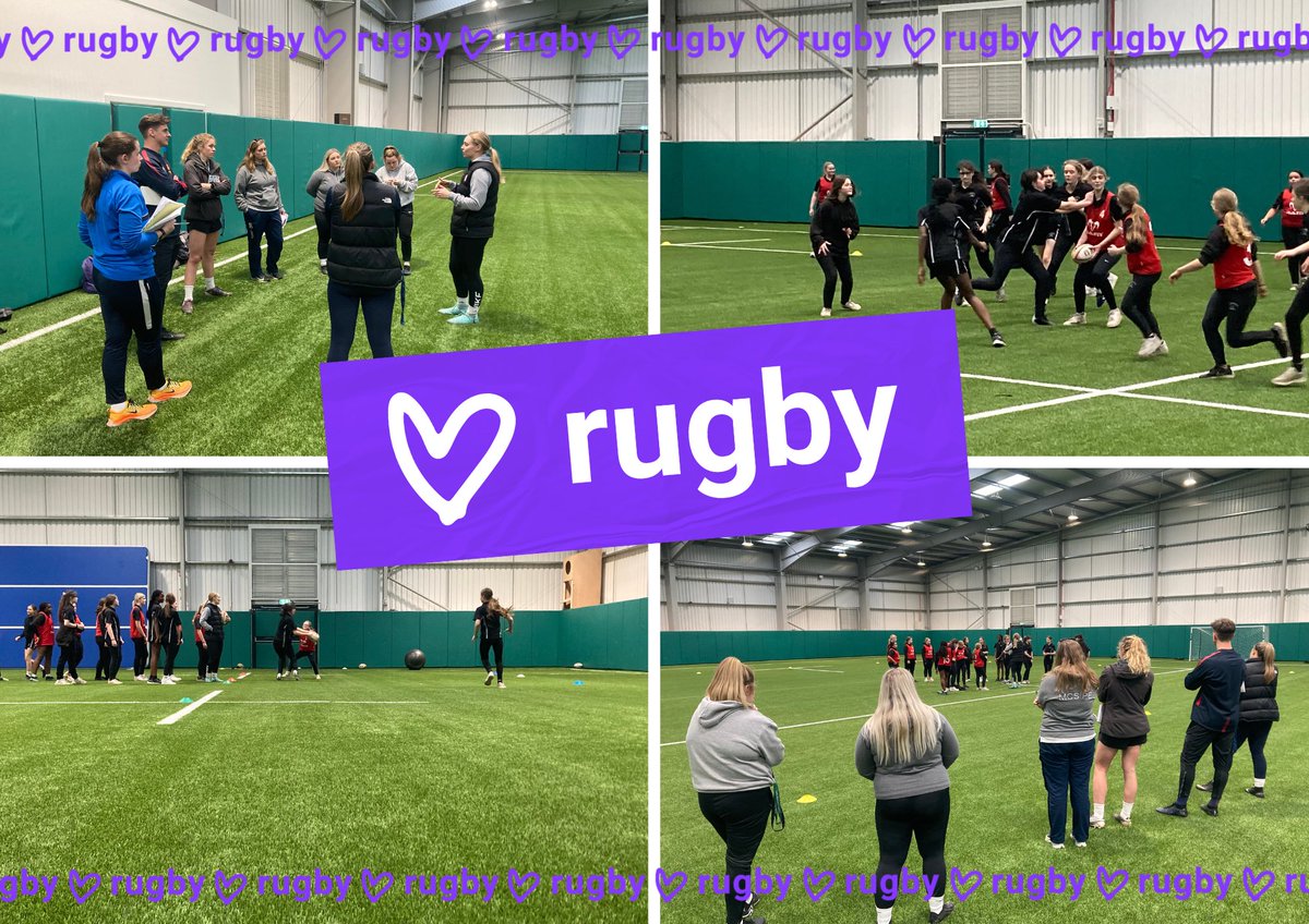 Great to have staff from @WollastonSchPE @CorbyBusinessAc @MCSBrackley @WPSPhysicalEd and @ONRFCMandJ attending the second #OSF Girls Rugby CPD session today focusing on attacking play, brilliantly led by @SaintsComm @_emma_hardy and supported by students from @KBuccleuchA