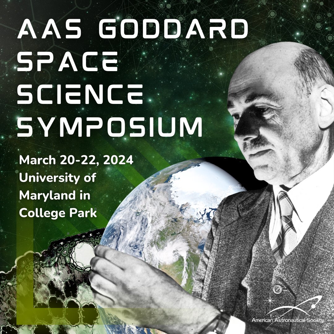 The wait is finally over, the AAS Goddard Space Science Symposium kicks off TODAY! Registered attendees can start picking up their badges and networking at 11am. Use the hashtag #GoddardSpaceScience24 to share your experience. 💫 See you soon!