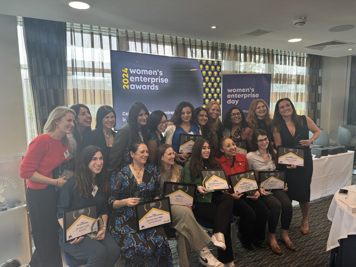 And the winners at this year's Women's Enterprise Awards are Frankie’s Brownies, The Furniture Narrative, March and Bloom, @Catherinemarche, @Whbeat, @MentorEdUK and @homecafesw18 Congratulations to you and all the finalists. You are all amazing!👏🌟