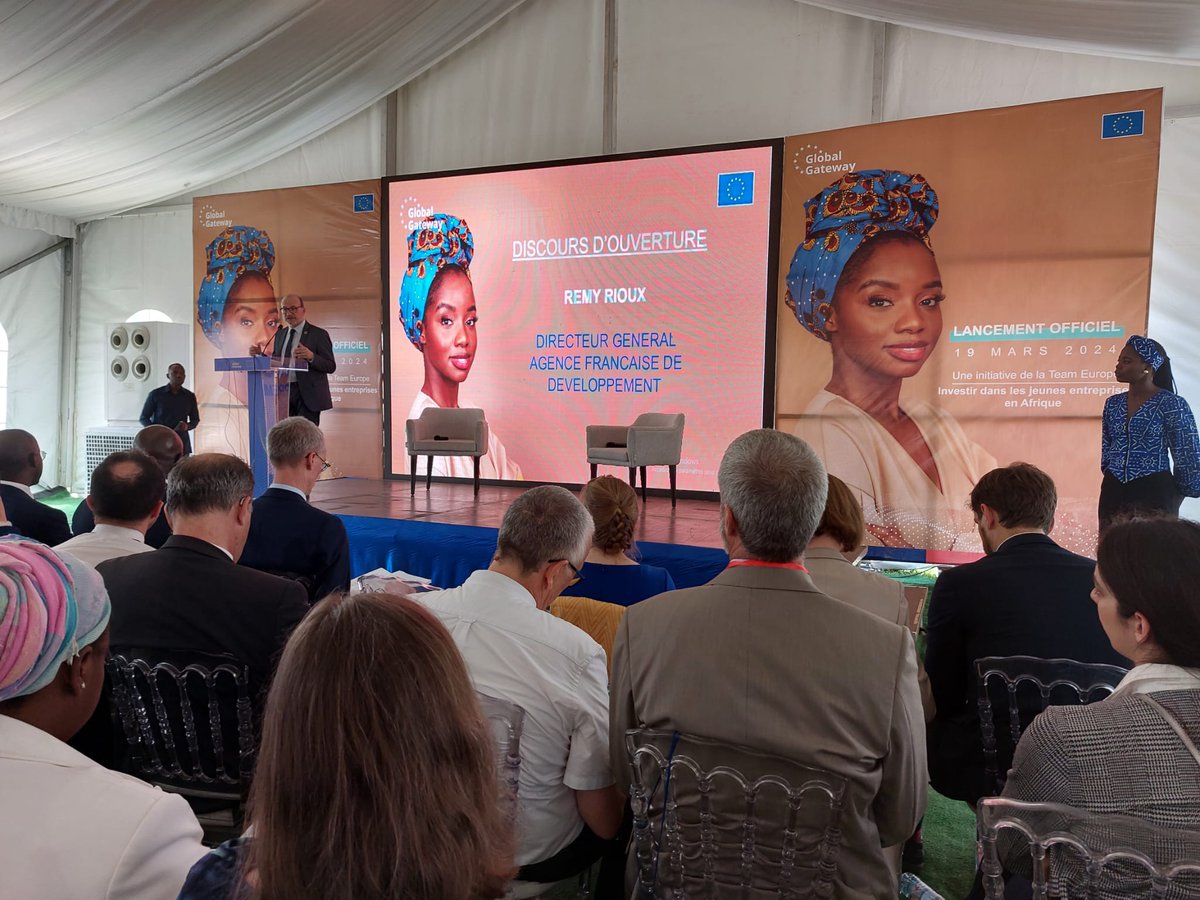 Launch in 🇧🇯 of the Team Europe Initiative: Investing in Young Businesses in Africa (IYBA)!  

Nearly 180 projects worth €4.6 billion implemented by #TeamEurope in the field of entrepreneurship & support for SMEs to create more decent jobs!  

 #GlobalGateway #ChooseAfrica2