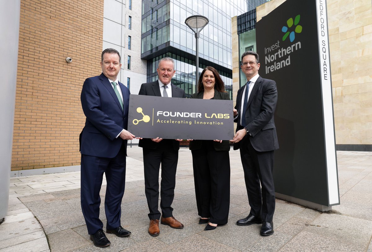 .@economy_ni Minister @ConorMurphysf has announced a new £5m programme of support to help early-stage, technology-based, start-up businesses and entrepreneurs become global businesses of the future. The £5m Founder Labs accelerator programme is co-funded by @InvestNI and the…