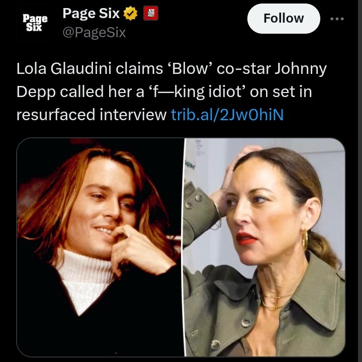 Lola's unproven claims that Johnny told her to shut up on set received more media attention than #mywifemyabuser and #QuietOnSet. The hypocrisy of the media is so fuckin loud.