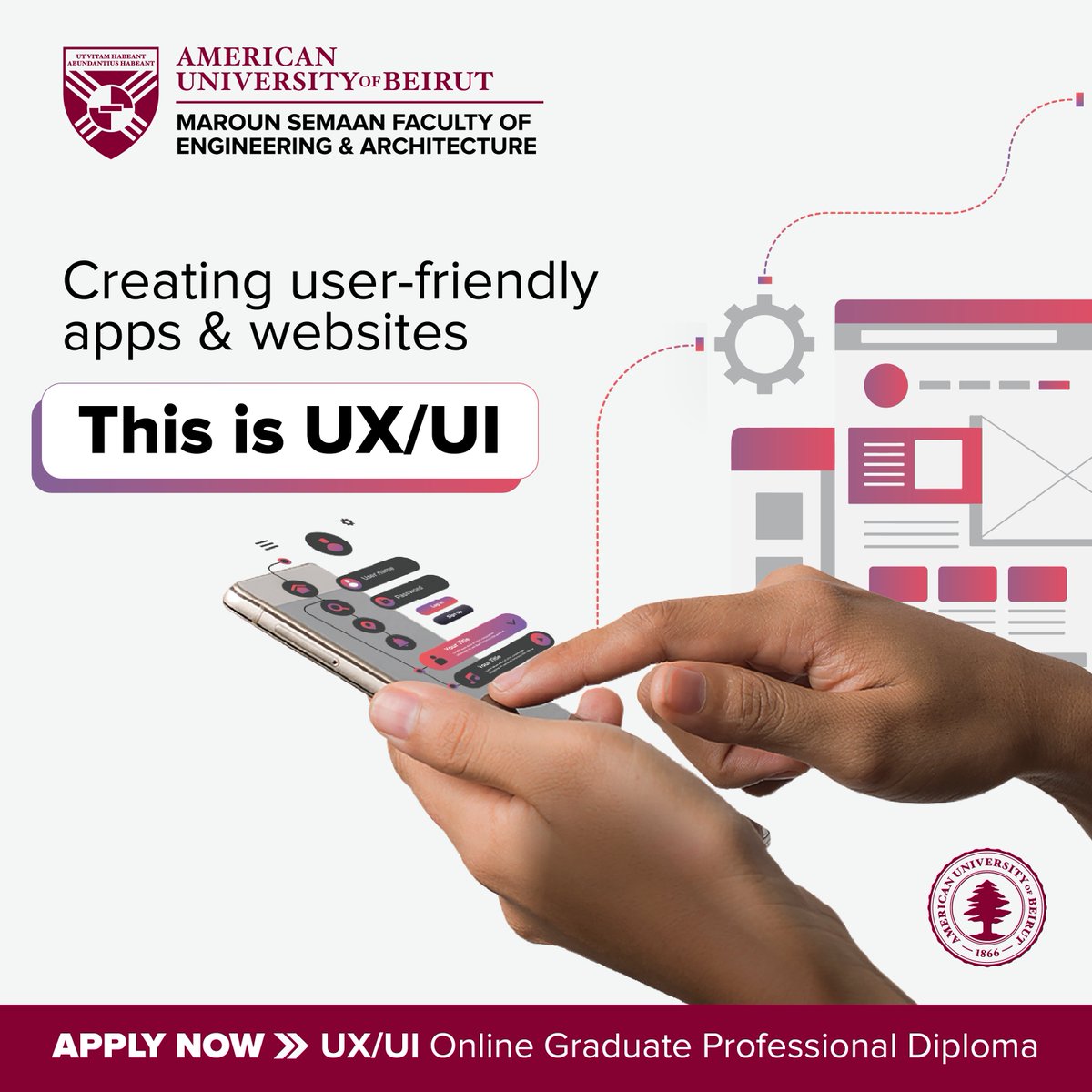 Enroll in the UX/UI online graduate professional diploma to learn all about: ✔️User-centered design principles & user journey mapping ✔️ User-friendly layouts, color theory, typography, and interactive elements ✔️Industry-standard design software like Adobe XD, Figma, and much…